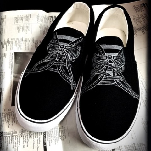 【Seikoyuki】【23.5cm】まるでスニーカーなスリッポン　ブラック【受注生産】