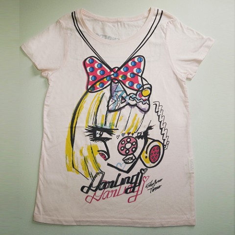 【ショウジョノトモ】フレンチスリーブHELLO DARLIN/LPINK/M