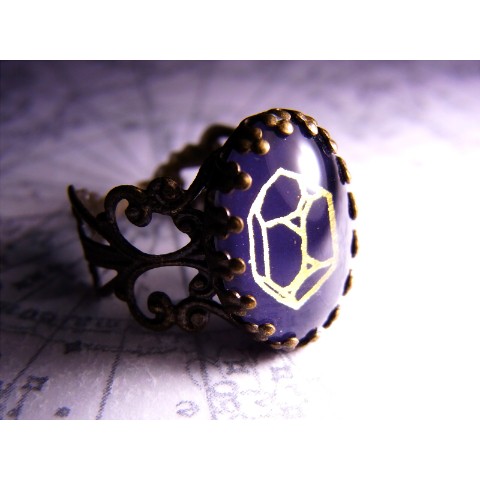 【Crazystone】結晶図リング・水晶（ゴールド）＜受注生産＞