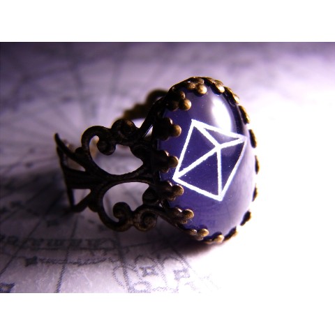 【Crazystone】結晶図リング・蛍石（シルバー）＜受注生産＞