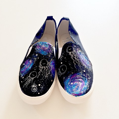 【seikoyuki】【21.0cm】スワロフスキー宇宙海月スリッポン【受注生産】