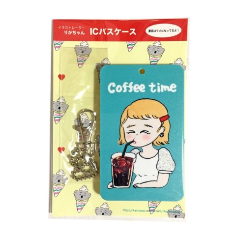 【りかちゃん】coffee time ICパスケース　みどり
