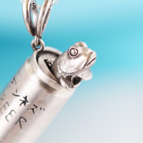 【GINNEZU】ハゼ缶のシルバーペンダント※ ギフトボックス付