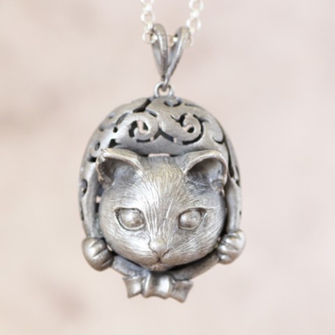 【GINNEZU】どろぼう猫のシルバーペンダント※ ギフトボックス付
