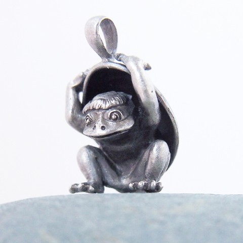 【GINNEZU】河童のシルバーペンダント※ギフトボックス付