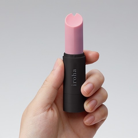 【iroha】iroha stick（イロハスティック）ミルキーパープル×ブラック リップ型防水ローター