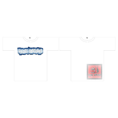 【大松雅士】日本伝統文化代表作家の手がけるイラストヴィレッジヴァンガードロゴTシャツ（弾丸で打ち抜かれた鉄板&スタンプS）【Tadashi Daimatsu】