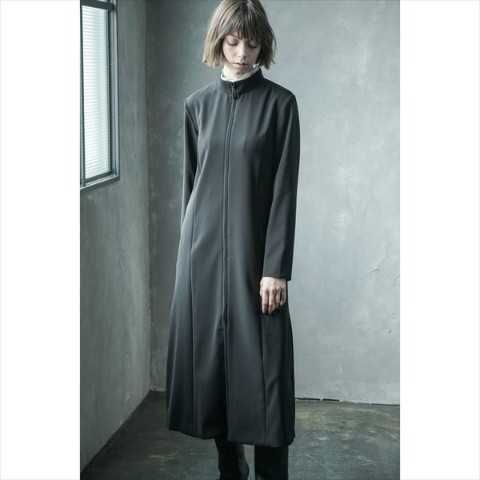 【ALCHEMY】１区：空　スタンドカラーコートワンピース(SIZE:S)