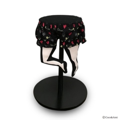 【Coco&Ami】帽子くんスタンド(黒×黒パンツ)【受注生産】