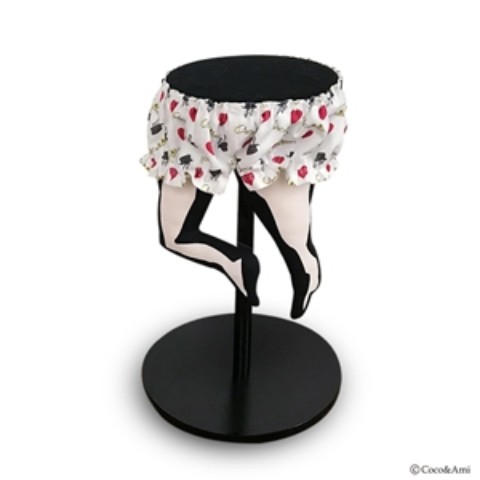 【Coco&Ami】帽子くんスタンド(黒×白パンツ)【受注生産】