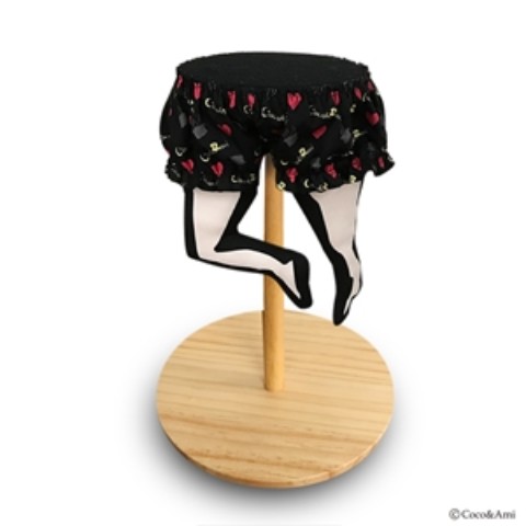 【Coco&Ami】帽子くんスタンド(ベージュ×黒パンツ)【受注生産】