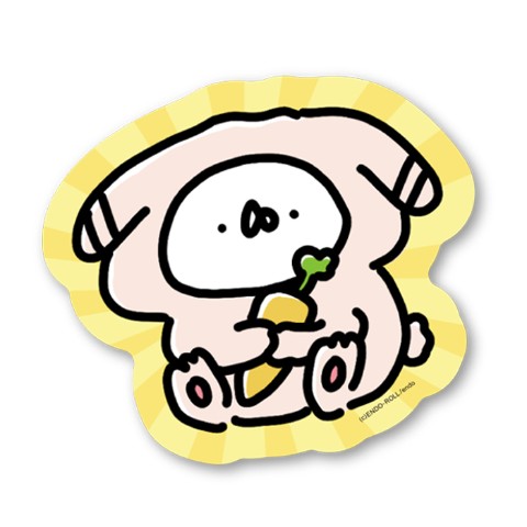 【うさぎ帝国】うさぎ帝国のうさぎスッテカー（たれみみ）