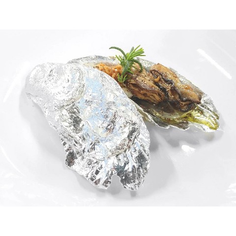 【海の幸で食べる】牡蠣の蓋付き小平皿