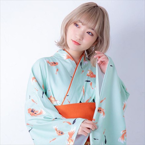 【令和版】ゆる着物 (金魚)L