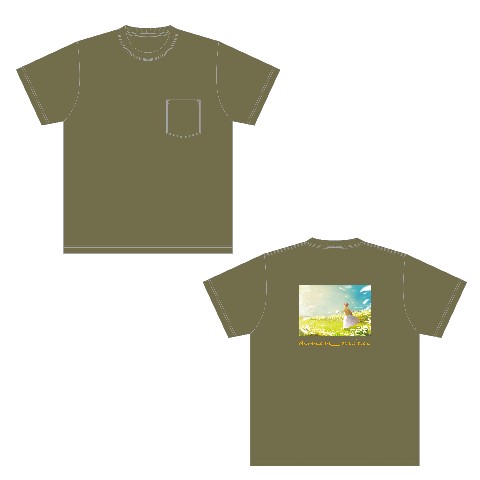 【杏仁ミル】Pocket Tee（Khaki）XL size