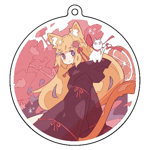 【花園セレナ×Haる】Acrylic key chain（Black ver.）＜花?Serena＞