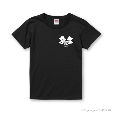 【倉知玲鳳×NICI】「くまちTシャツ（ブラック）Mサイズ」＋「くまちマグカップ」＋「くまちアクリルキーホルダー（A&B）」セット ＜特典：ブロマイド付き＞