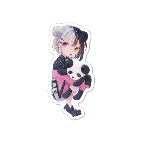 【鮫浮輪】ステッカー パンダ