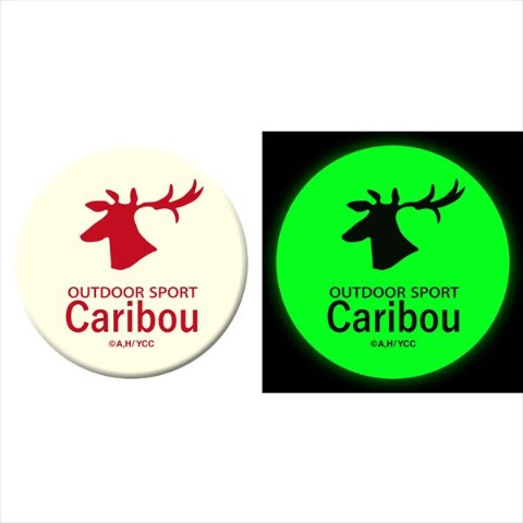 【ゆるキャン△ SEASON２】 高発光缶バッジ カリブーロゴ