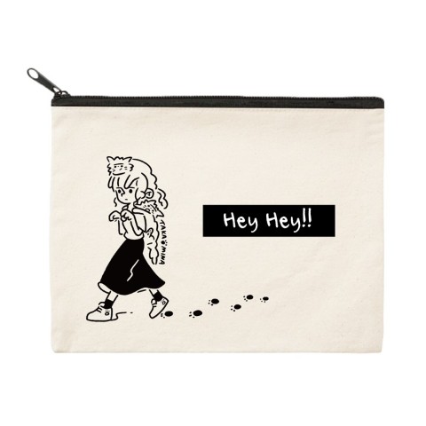 【高橋ミナミ×ITAZURA】BIGキャンバス生地ポーチ