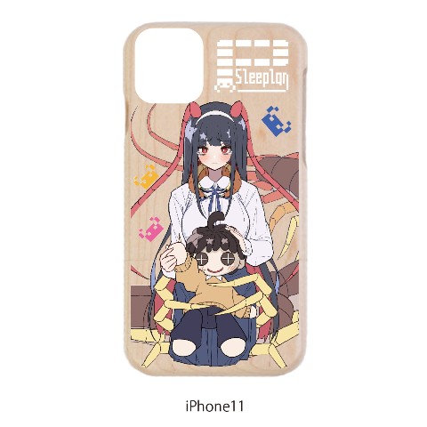 【熊野プラン】ムカデちゃんiPhone11ケース　ウッド