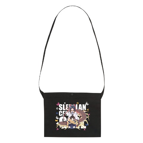 【熊野プラン】ムカデちゃんサコッシュ　ブラック