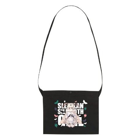 【熊野プラン】カイコちゃんサコッシュ　ブラック