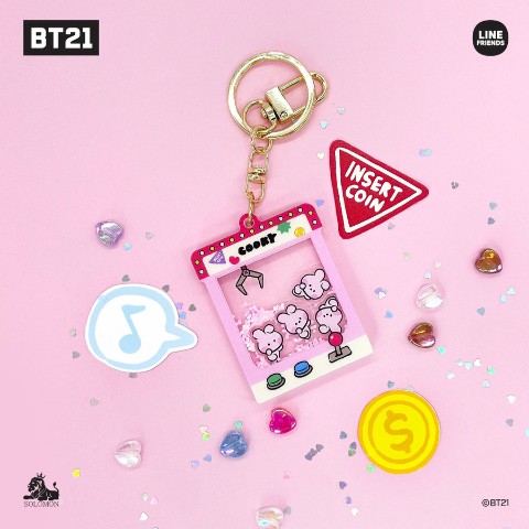 【BT21】minini グリッターキーホルダー COOKY