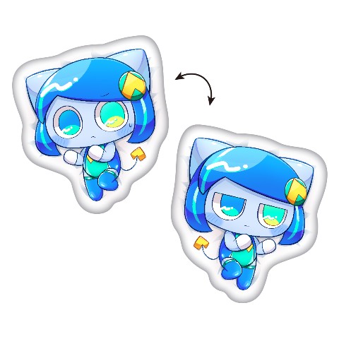 【ぺぽよ】クッション ブルー