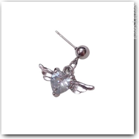 【Gotha×Gotha】クリスタルハートピアス(片耳用)