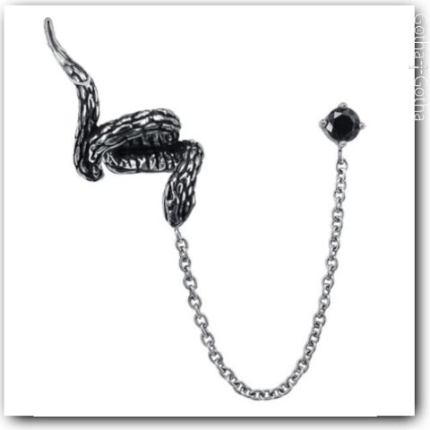 【Gotha×Gotha】ヘビチェーンWピアス(片耳用)