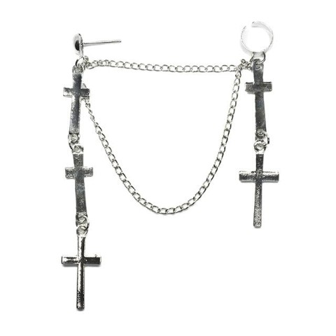 【Gotha×Gotha】CROSSChainピアス(SV)(片耳用)