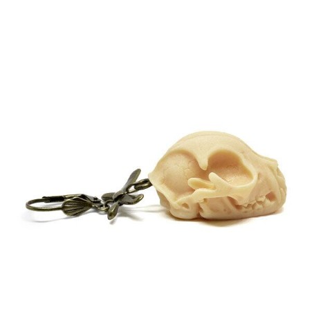 【Gotha×Gotha】リボンSKULLピアス(片耳用)