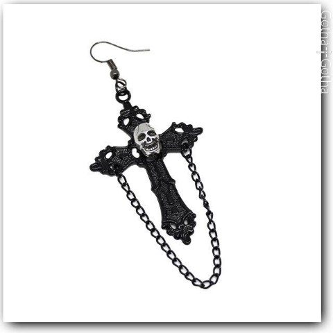 【Gotha×Gotha】スカルクロスピアス(片耳用)