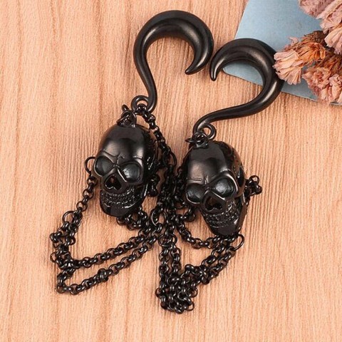 【Gotha×Gotha】SkullChainピアス(8mm)