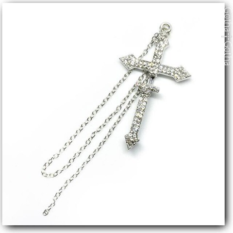 【Gotha×Gotha】クロスソードピアス(SV・片耳用)