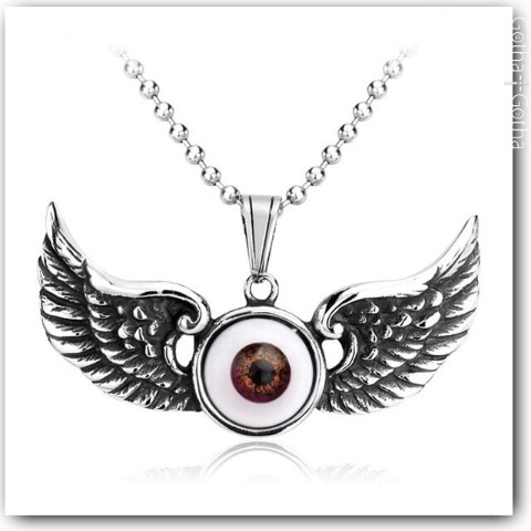 【Gotha×Gotha】目玉Wingネックレス(ブラウン)