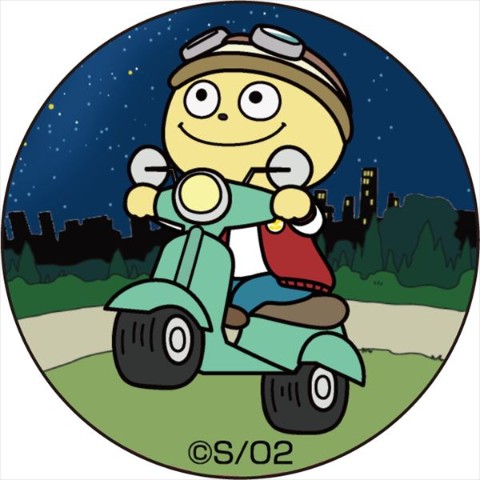 【宇宙なんちゃらこてつくん】キラっとなんちゃら缶バッジ　ほしみにいこう！　単品