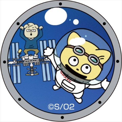 【宇宙なんちゃらこてつくん】なんちゃら宇宙船の窓マグネット　ゆうえいちゅう　単品