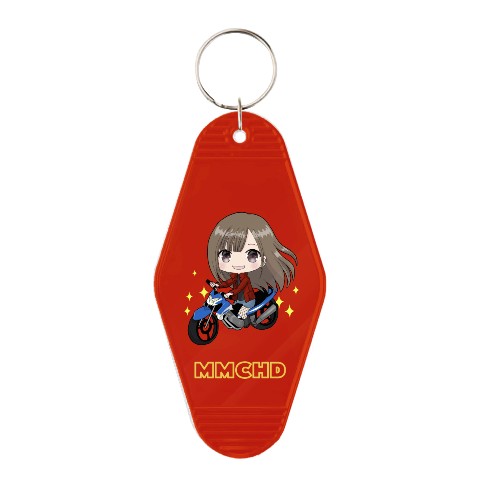 【葉月美優】 モーテルキーホルダー レッド