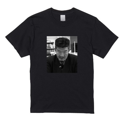 【不動産Gメン滝島】 Tシャツ（睨み）BK　L