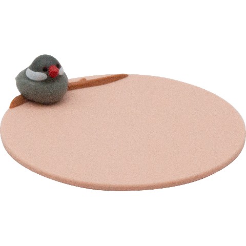 【トリさんコースター】ナミ文鳥