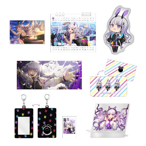 【黒兎ウル＜福袋＞】松（クッション、フェイスタオル、チェキ＆カードホルダー、チェキアルバム、アクリルCDスタンド、月めくりカレンダー、ポストカード）