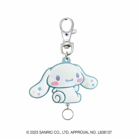 【サンリオキャラクターズ】ゆめふわラバーリールキーホルダー シナモロール