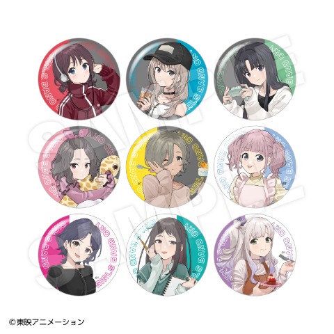 【ガールズバンドクライ】キャラバッジコレクション（Free time）≪単品≫(全9種ランダム)