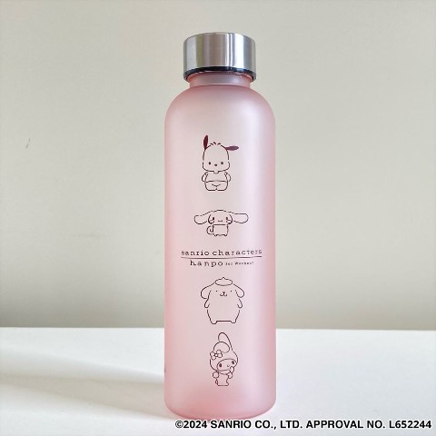 【サンリオキャラクターズ】hanpo タイムマーカー付きドリンクボトル（ピンク）