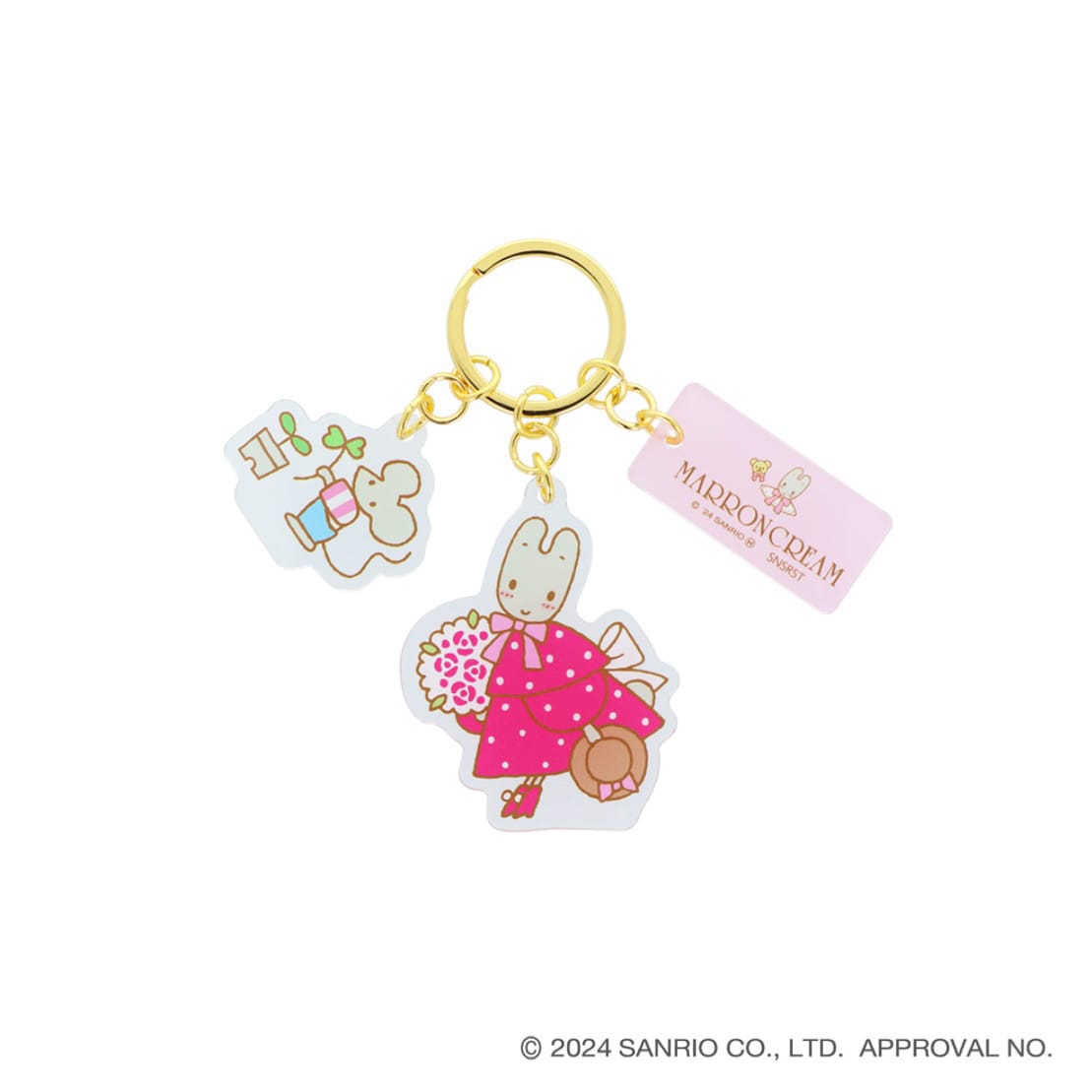 【サンリオキャラクターズ】３連アクリルキーホルダー　レトロ　ＳＣ３　マロンクリーム