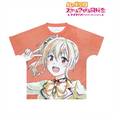 【ラブライブ！虹ヶ咲学園スクールアイドル同好会】宮下 愛 Ani-Art フルグラフィックTシャツユニセックス(サイズ/XL)
