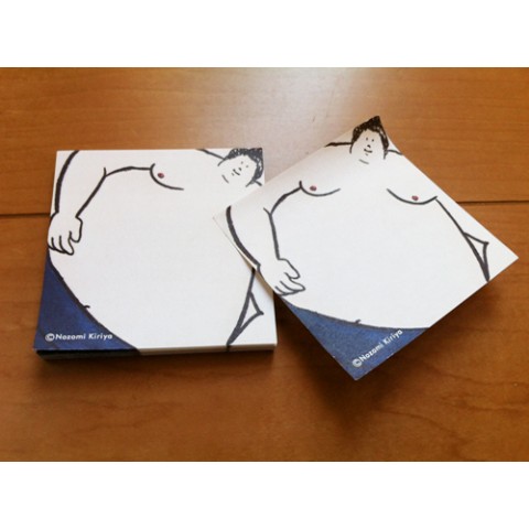 力士ふせん おなか／紺色