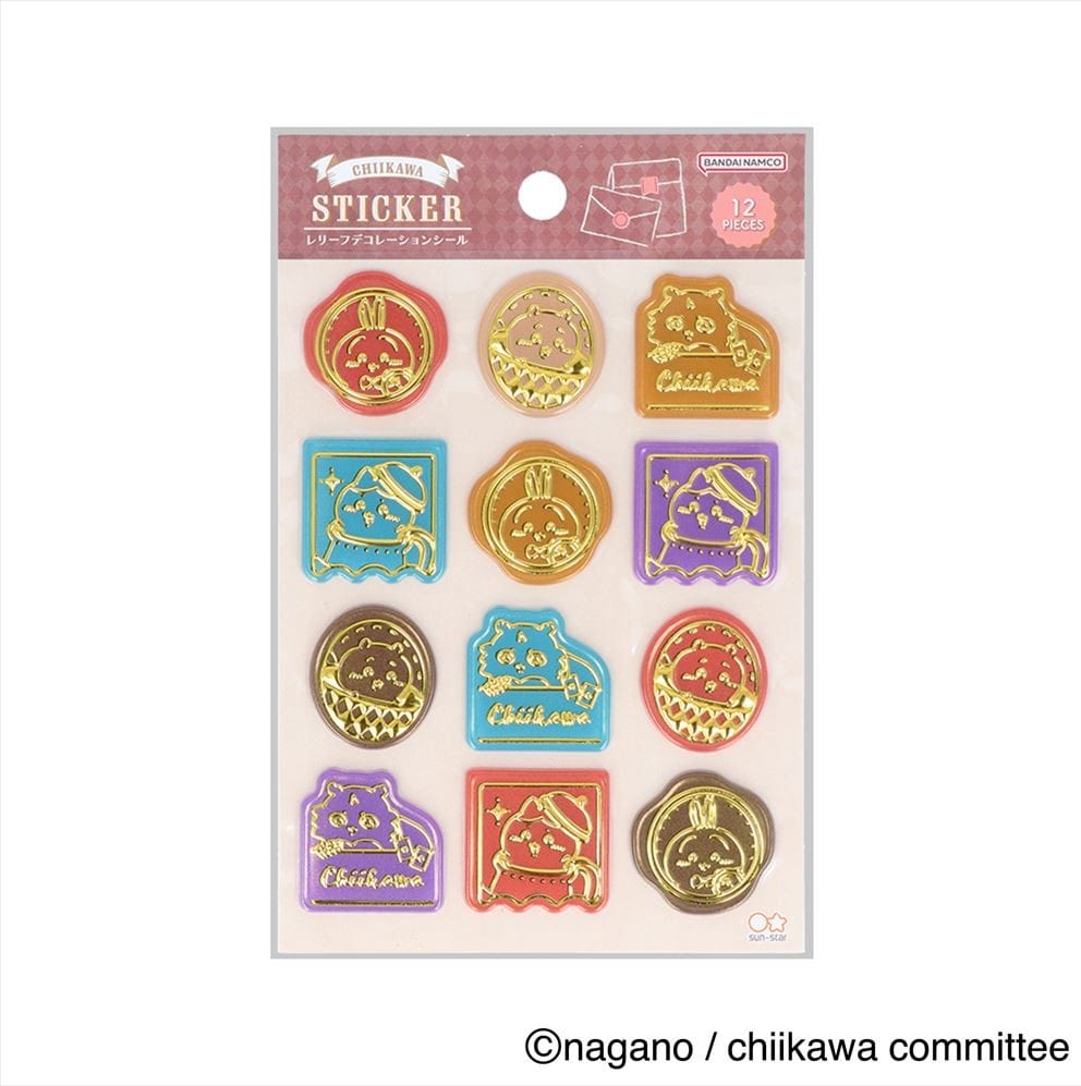 【ちいかわ】レリーフデコレーションシール　ＷＴ　ワンダーランド